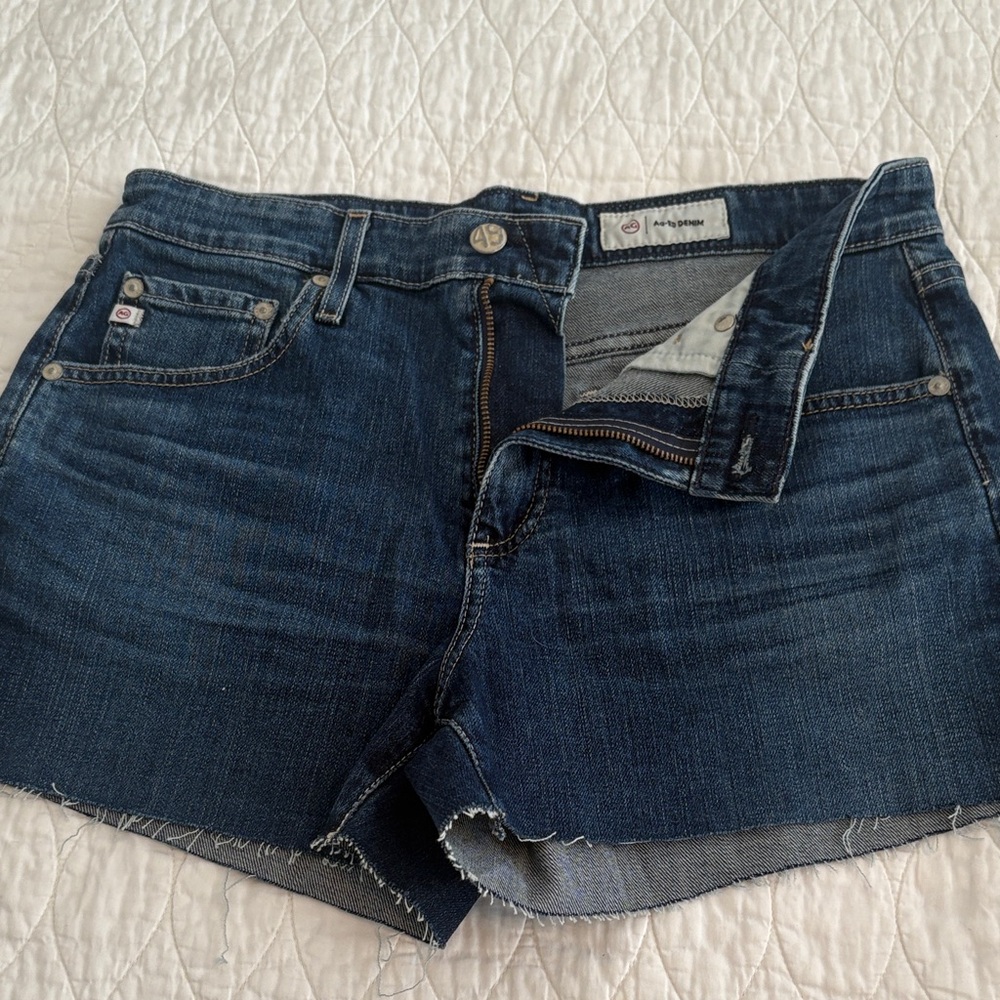 Dark Blue AG Denim Shorts